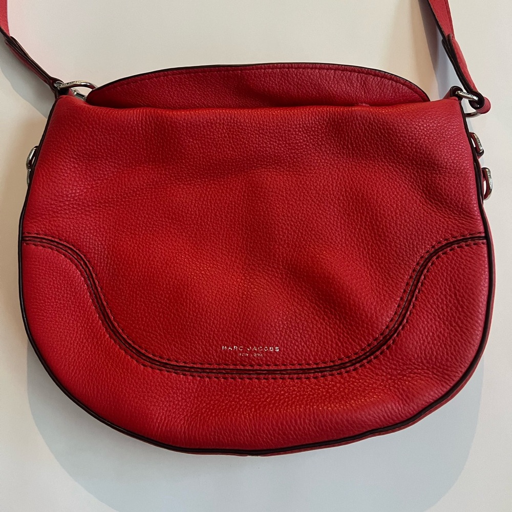 Marc Jacob leather crossbody bag red